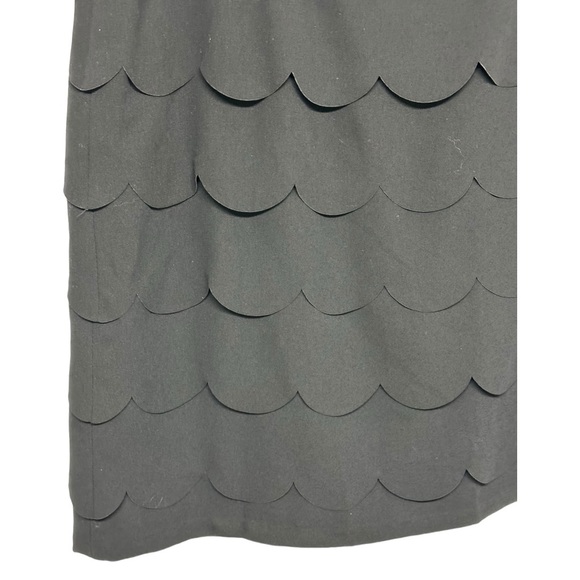 328 - CLEO SCALLOPED LOOK BLACK LINED SKIRT - Picture 5 of 12